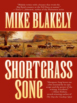 cover image of Shortgrass Song